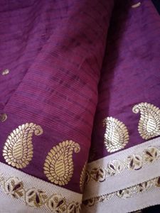 Trending brown silk saree