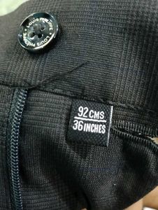 Men Slim Fir Trousers Charcol Black Colour