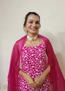 Vibrant Pink Ethnic Kurta Set