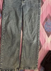 Vintage Wash Straight Leg Jeans