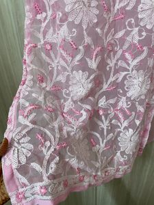 Pink Chikankari Kurta