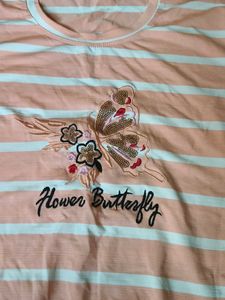 Striped Butterfly T-Shirt