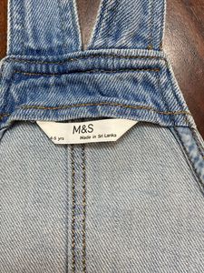 Cute Denim Bunny Overalls Dress