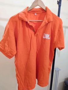 Beautiful Orange Cotton T-Shirt For Men
