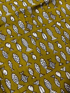 Cute Fish Print Midi Dress