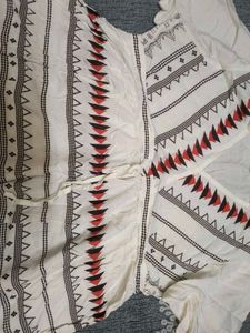 Boho Style Embroidered V-Neck Tunic