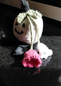 Crochet bag charm