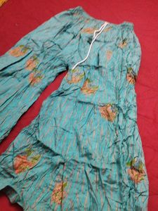 Bohemian Teal Palazzo Pants