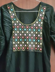 Black Kurta Pant Set