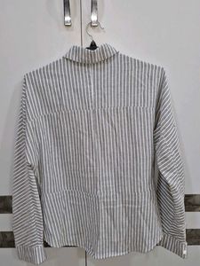 Striped Button-Up Shirt