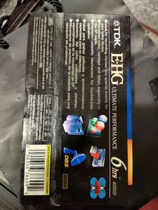 VHS Tape from TDK Brand New Sealed Condition.