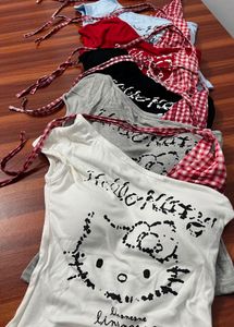Cute Hello Kitty Graphic T-shirts Bundle