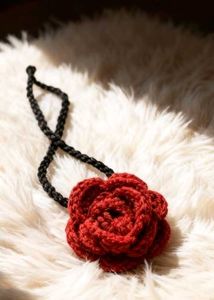 Red Rose Crochet Choker