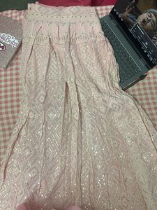 Elegant Pink Chikankari Lehenga Set