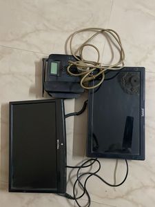 2 Monitors and Telephone Set