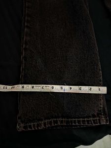 Y2k 28 waist Brown Wide Leg Jeans