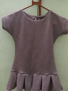 Chic Pleated Hem Dress