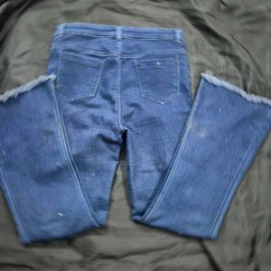 Blue Flare Jeans / denim bootcut y2k