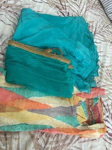 Loose Plazo Suit With Duptta