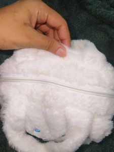 Cute Fluffy White Cartoon Bag
