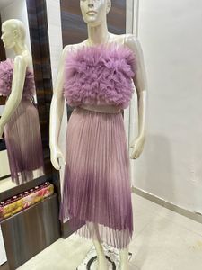 Elegant Purple Ombre skirt and top