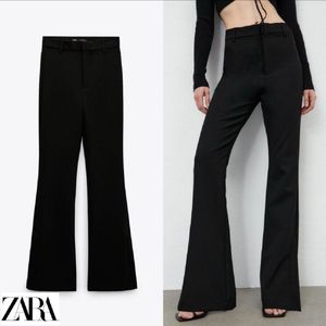 Flared Black Trousers