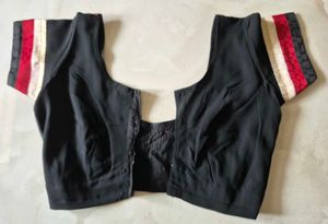 Vibrant Red and black Blouse