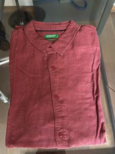 United Colors of Benetton Burgundy Shirt