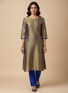 Shimmering elegant Silk Kurta Pant
