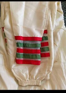 Elegant Cream Embroidered Kurta with Pants