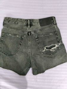 H&amp;M Distressed Denim Shorts