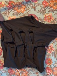 Black One-Shoulder Crop Top