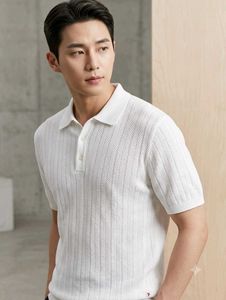 celio men chevron regular fit White Polo T-Shirt