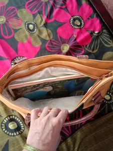 Stylish Color Block Tote Bag