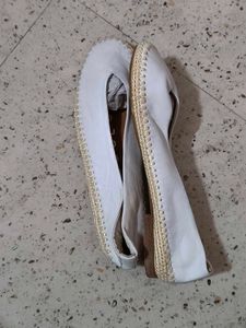 White Ballerinas Imported Pure Leather