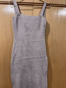 Woolen Korean Dress