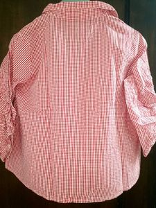 Red Gingham Crop Top 13-16 y no 135