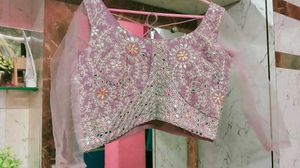 Beautiful Lilac Lehenga Choli with Jacket