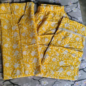 Pure cotton kurta with pant set