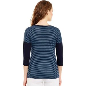 Women's Blue Striped T-Shirt