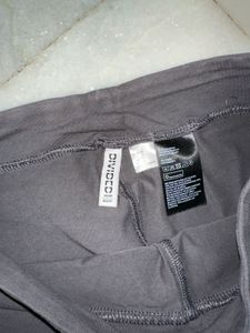 H&amp;M Stylish Dark Grey Split Hem Pants