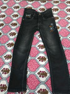 Stylish Black Denim Jeans for Kids | 6-8 yrs old