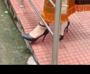Black Pencil Heels