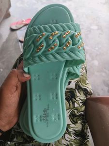 Peach Colour Slippers 39 No
