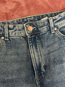 Trendy Flared Blue Denim Jeans