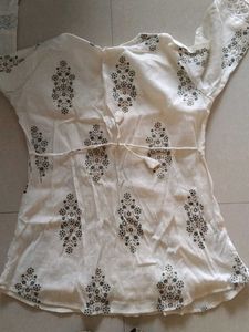 Printed White Top