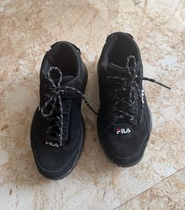 Fila Black Suede Sneakers