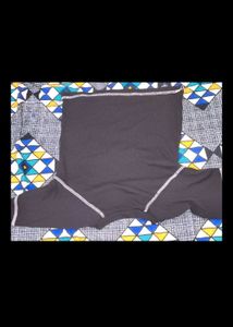 Black Graphic Print short Sleeve Top