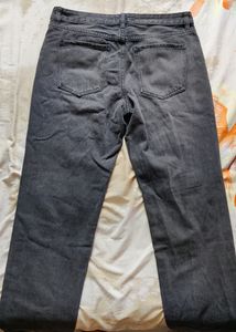 Forever21 Ripped Black Wash Jeans