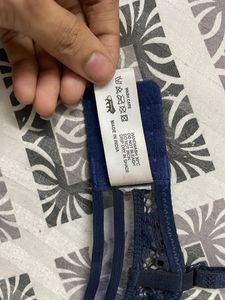 Navy Blue Lace Bra